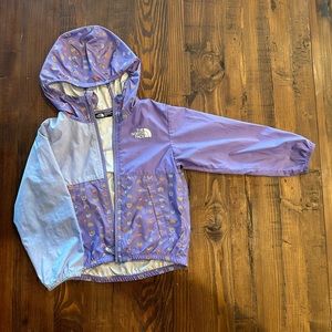 Girls 3T Purple Rainbow Northface Fall Coat.